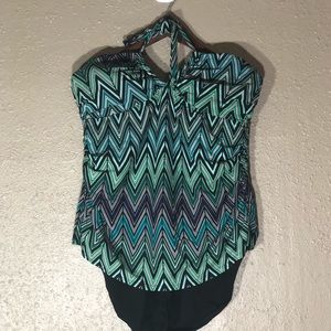 One piece tankini for plus size divas